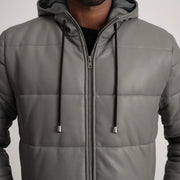 
Floyd Кожаное пальто Рыжий Puffer Кожаная куртка для Мужчин – alternate product view 4