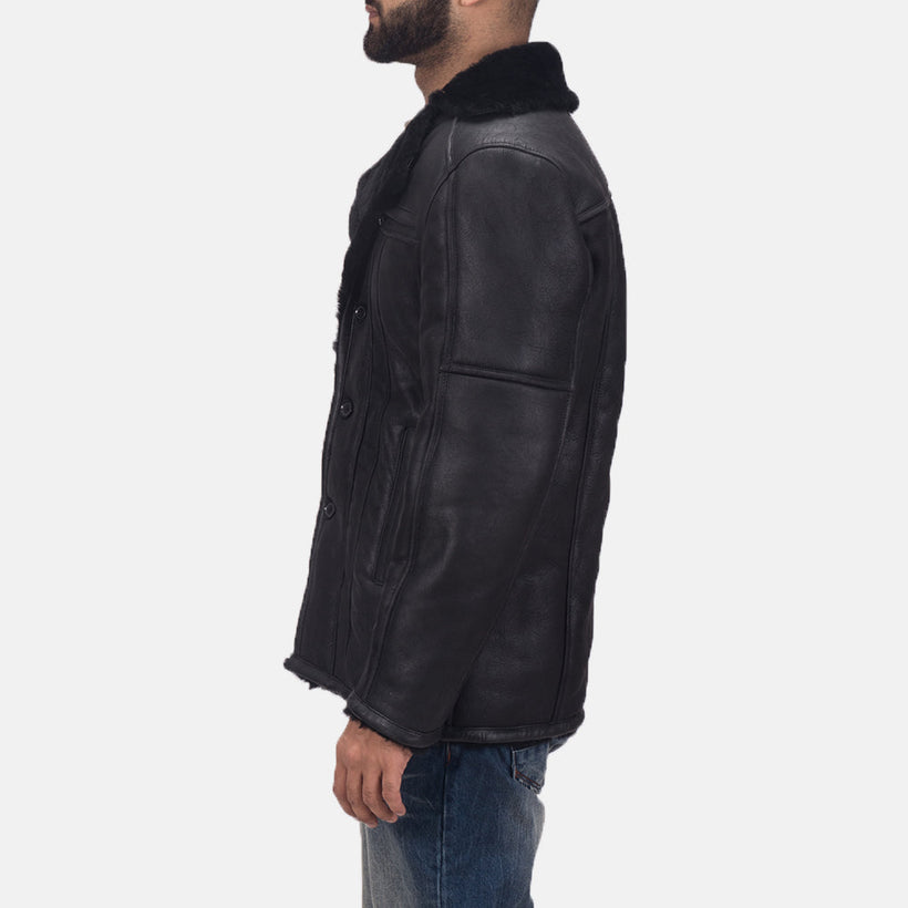 Furcliff Double Face Shearling Кожаное пальто мужская