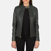 Kelsee Leather Biker Jacket – alternate product view 1
