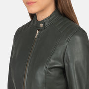 Kelsee Leather Biker Jacket – alternate product view 6