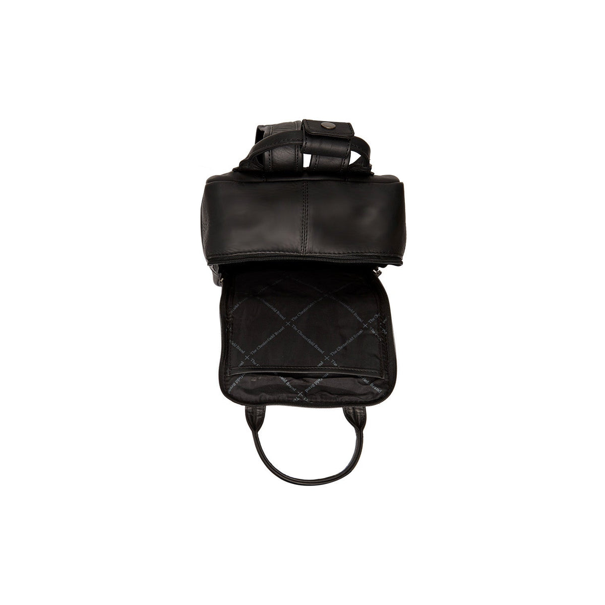 
Solid Antique Brass Hardware & Heavy-Duty Dual Zipper Detail on Bellary Цельнозерновая кожа Backpack