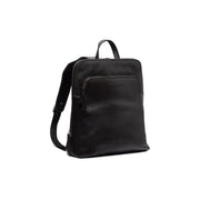 Fornella Full-Grain Leather Backpack in Classic 100% Full-Grain Leather - Full Exterior Front Profile View | Buy Online