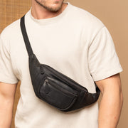 
Classic 100% Full-Grain leather Bag - Вид сзади с усиленными кожаными ремнями и прострочкой