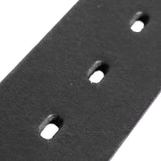 Solid Antique Brass Hardware & Heavy-Duty Dual Zipper Detail on Brandon Full-Grain Leather Belt