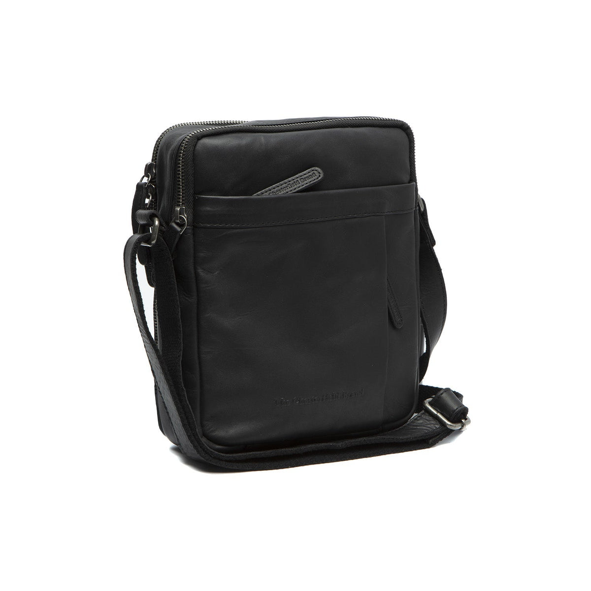 Alva Full-Grain Leather Crossbody Bag in Classic 100% Full-Grain Leather - Full Exterior Front Profile View | Buy Online