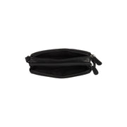
Solid Antique Brass Hardware & Heavy-Duty Dual Zipper Detail on Ellon Кожаная сумка-кроссбоди