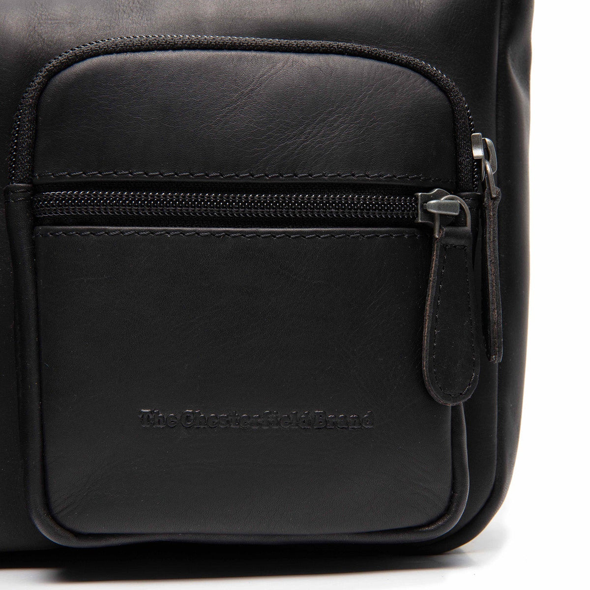 
Classic 100% Full-Grain leather Bag - Вид сзади с усиленными кожаными ремнями и прострочкой