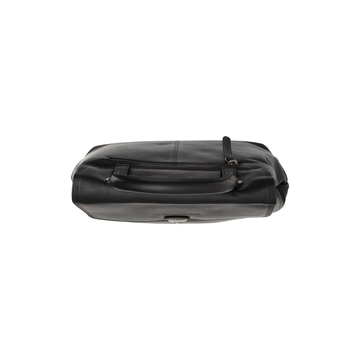 Angera Full-Grain Leather Handbag - Lateral Side Profile View Showing Sleeve Cut &amp; Athletic Taper Fit
