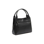 Tailored Rib Cuffs &amp; Hem Craftsmanship Construction Detail on Tenara Full-Grain Leather Handbag