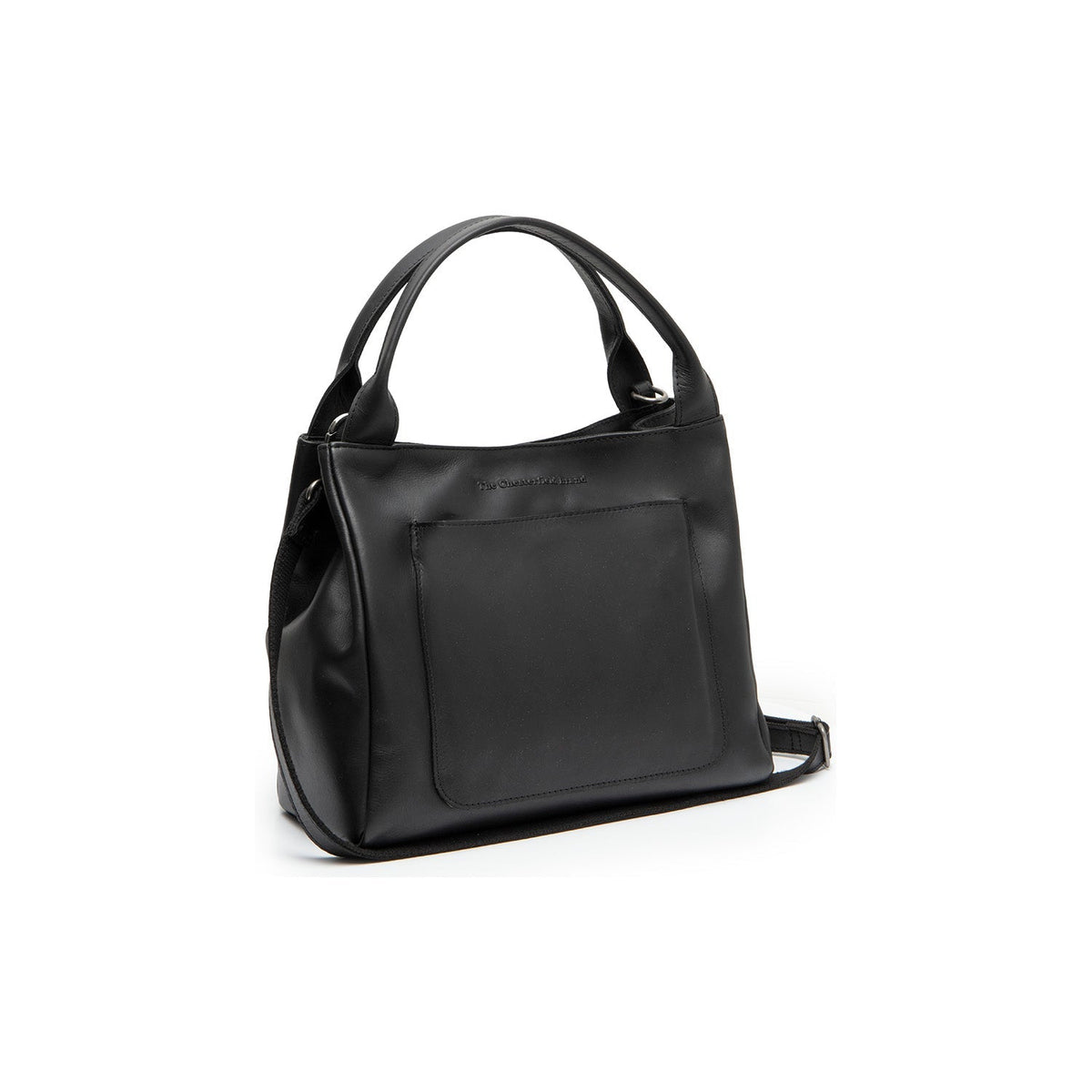 Tenara Full-Grain Leather Handbag in Classic 100% Full-Grain Leather - Front Profile View &amp; Tailored Silhouette | Buy Online