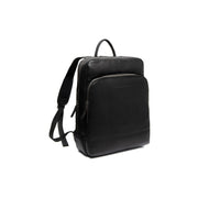 Nicola Full-Grain Leather Laptop Backpack in Classic 100% Full-Grain Leather - Full Exterior Front Profile View | Buy Online