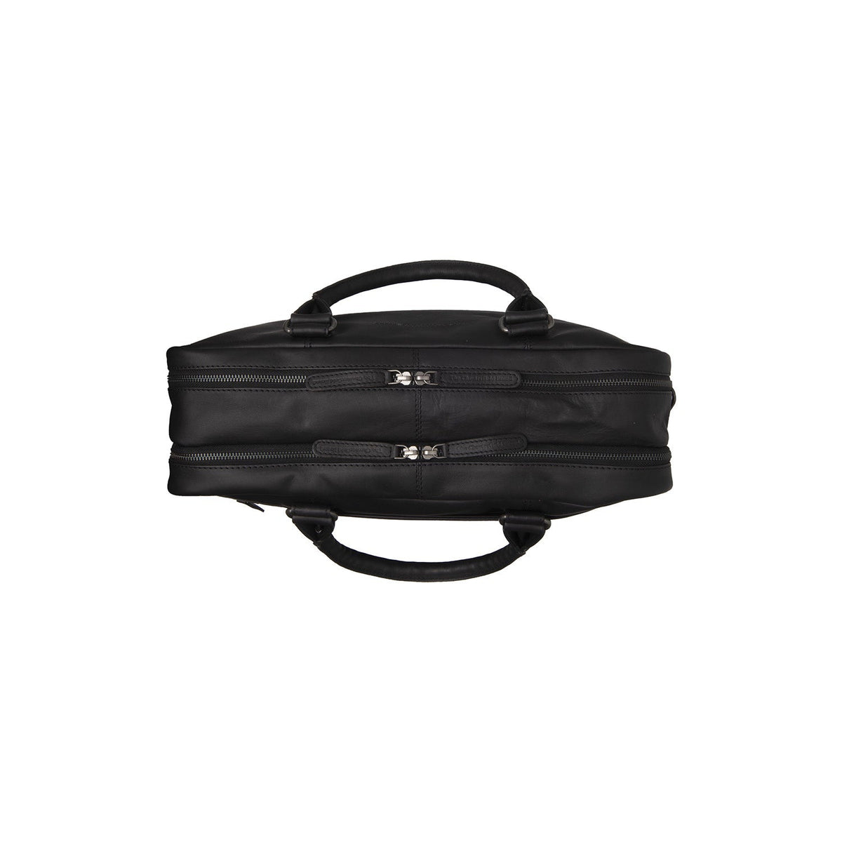
Solid Antique Brass Hardware & Heavy-Duty Dual Zipper Detail on Boston Кожаная сумка для ноутбука
