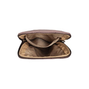 Salta Full-Grain Leather Phone Bag - Lateral Side Profile View Showing Sleeve Cut &amp; Athletic Taper Fit