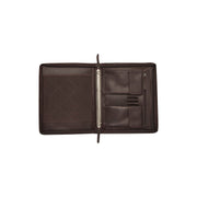 Styled Fit Perspective of Leather Portfolio Moreton on Model - Natural Daylight Drape