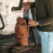 
Liverpool Цельнозерновая кожа Roll-top Backpack – alternate product view 3