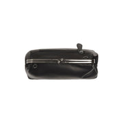 Andrade Full-Grain Leather Shoulder Bag - Structured Side Profile Showing Gusset Depth &amp; Expansion Capacity
