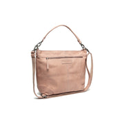 Bolivia Full-Grain Leather Shoulder Bag in Classic 100% Full-Grain Leather - Full Exterior Front Profile View | Buy Online