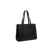 Fidenza Full-Grain Leather Shoulder Bag in Classic 100% Full-Grain Leather - Full Exterior Front Profile View | Buy Online