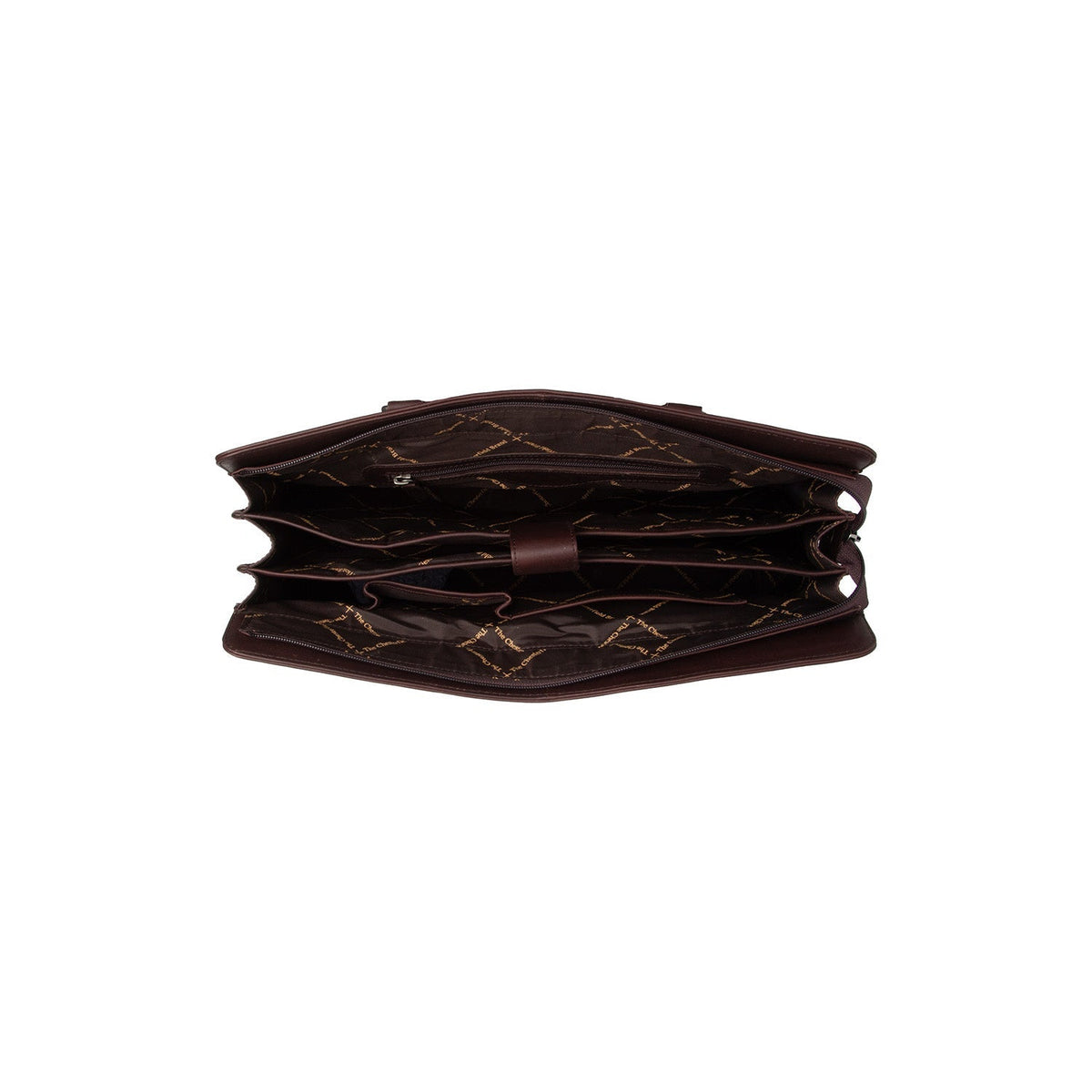 Brown Leather Shoulder Bag Fidenza, detail view 3
