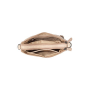 
Solid Antique Brass Hardware & Heavy-Duty Dual Zipper Detail on Irving Кожаная сумка через плечо