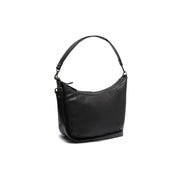 Moneva Full-Grain Leather Shoulder Bag in Classic 100% Full-Grain Leather - Full Exterior Front Profile View | Buy Online