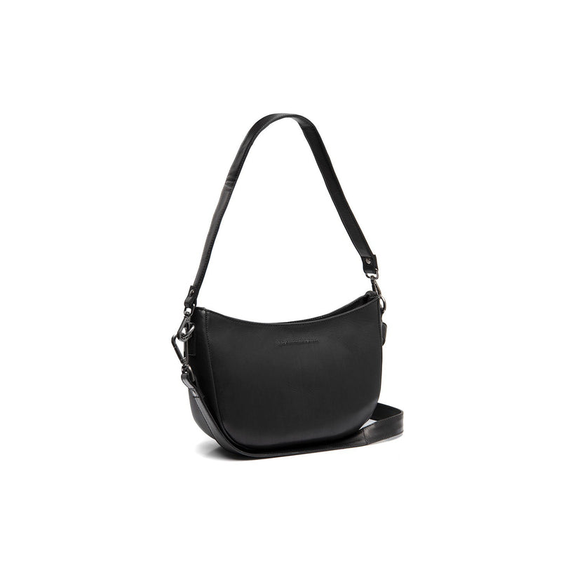 Valentano Full-Grain Leather Shoulder Bag in Tan 100% Full-Grain Leather - Full Exterior Front Profile View | Buy Online