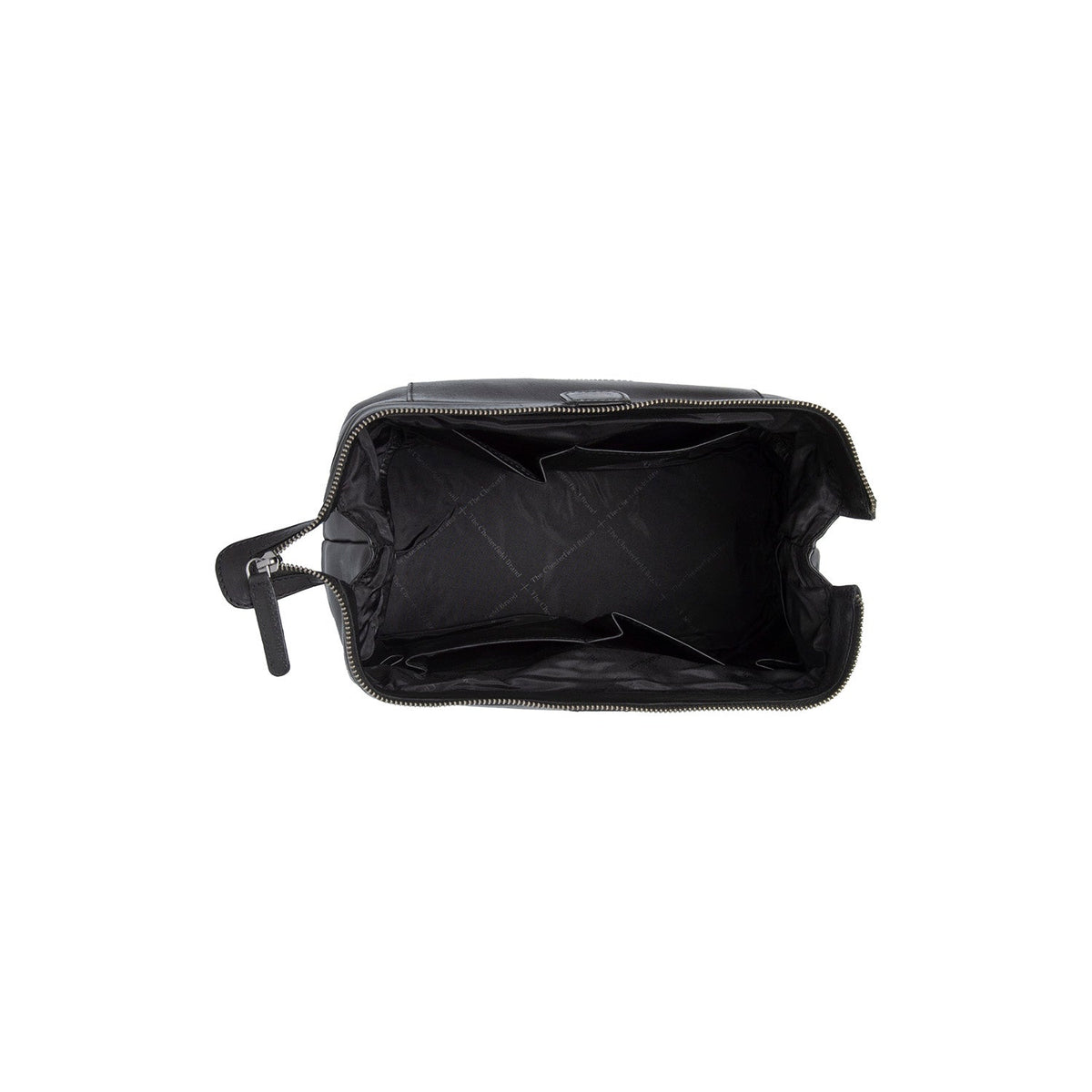 
Крупный план деталей of Classic Collar & Heavy-Duty Zipper Hardware on Biassa Кожаный несессер
