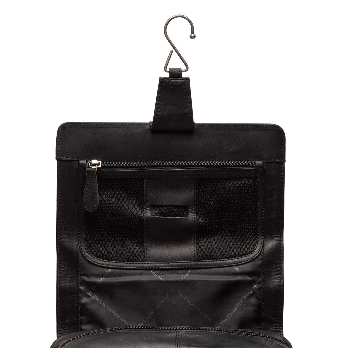 
Крупный план деталей of Classic Collar & Heavy-Duty Zipper Hardware on Rosario Кожаный несессер