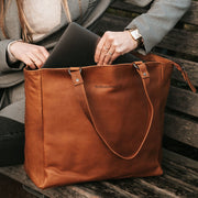 Berlin Full-Grain Leather Tote Bag – alternate product view 2