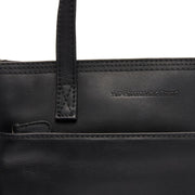 
Classic 100% Full-Grain leather Bag - Вид сзади с усиленными кожаными ремнями и прострочкой