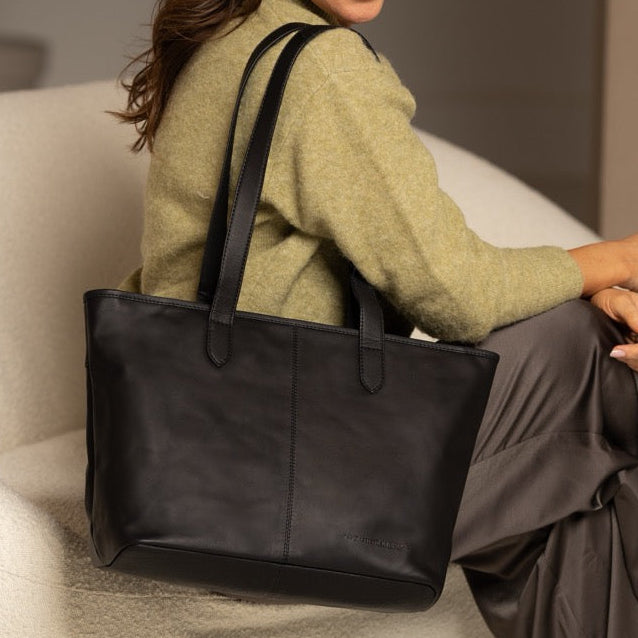Monza Full-Grain Leather Tote Bag женская