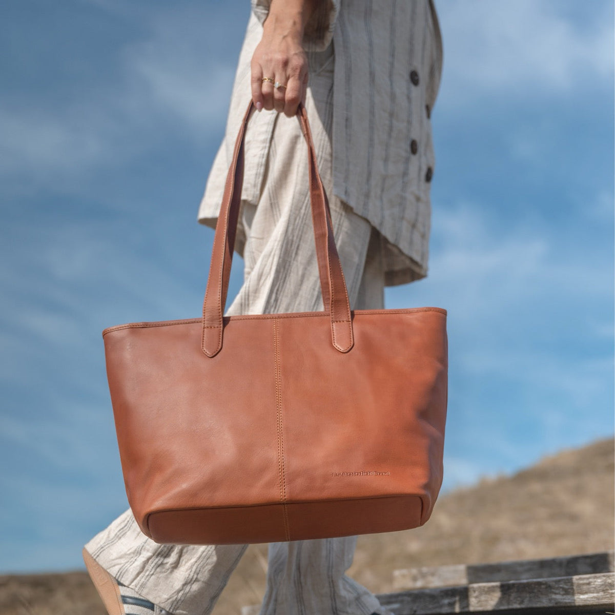 Monza Full-Grain Leather Tote Bag – alternate product view 2