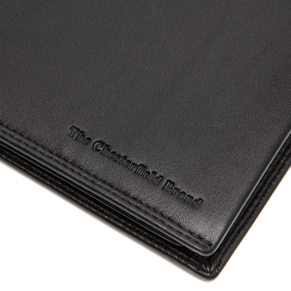Solid Antique Brass Hardware & Heavy-Duty Dual Zipper Detail on Lynnwood Full-Grain Leather Wallet