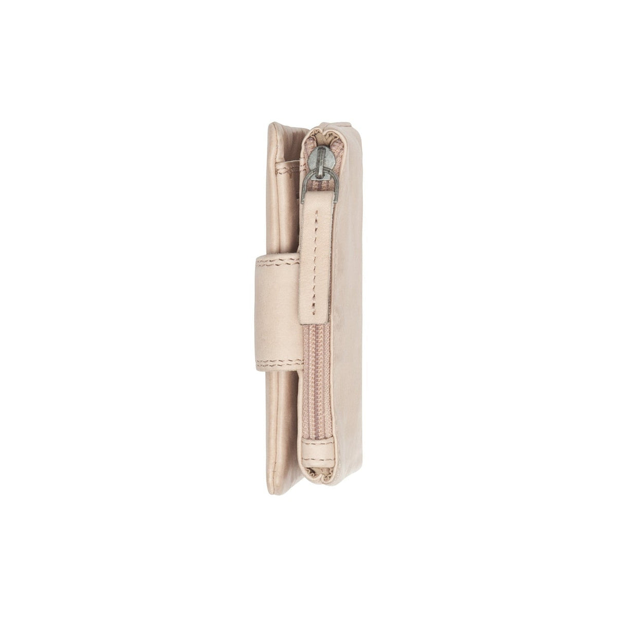 Mavona Full-Grain Leather Wallet - Structured Side Profile Showing Gusset Depth & Expansion Capacity