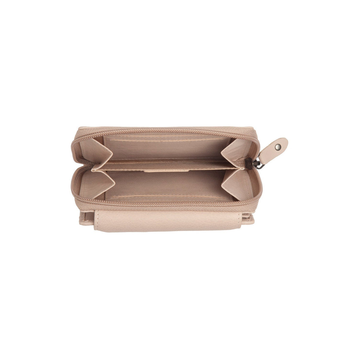 Orveta Full-Grain Leather Wallet - Structured Side Profile Showing Gusset Depth &amp; Expansion Capacity
