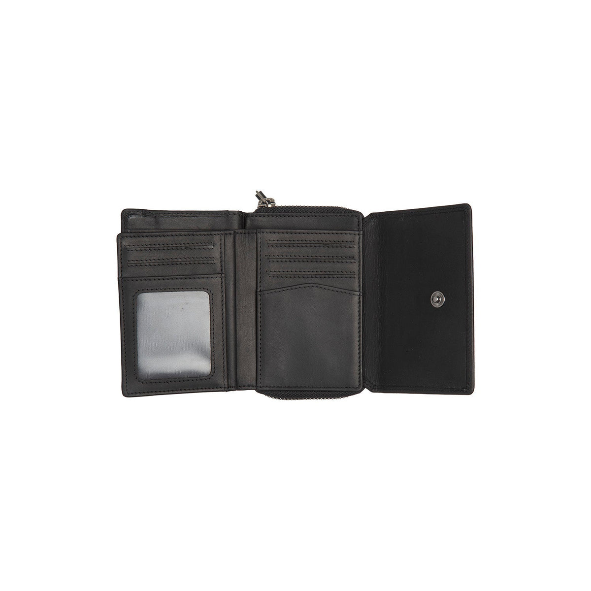 Sorraia Full-Grain Leather Wallet - Structured Side Profile Showing Gusset Depth &amp; Expansion Capacity