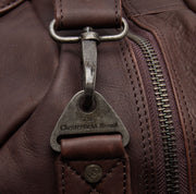 
Brown Leather Weekender Bag Perth, detail view 1