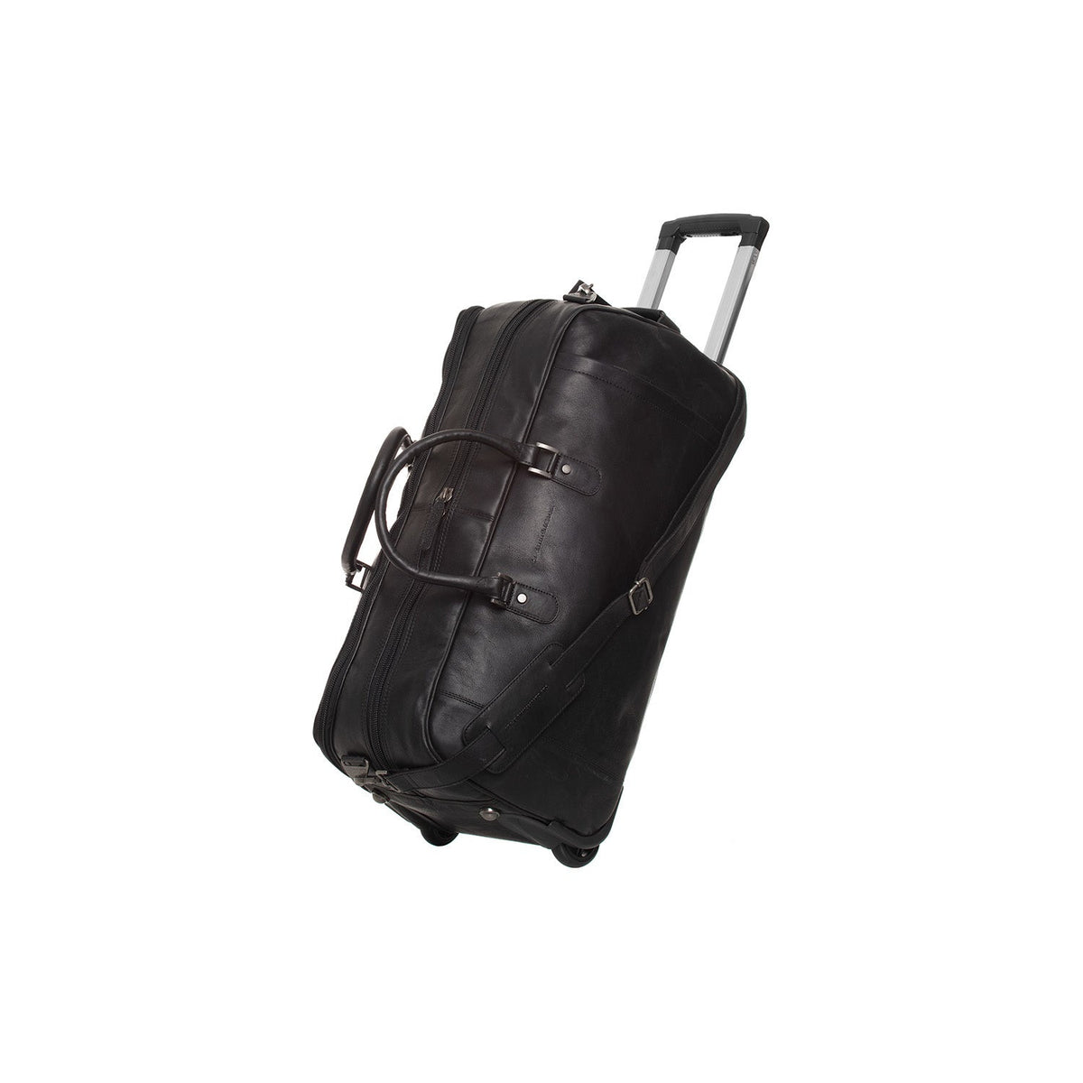 
Leather Weekender Trolley Jayven из классической 100% цельнозерновой кожи - Full Exterior Вид спереди и приталенный силуэт | Купить в официальном онлайн-магазине