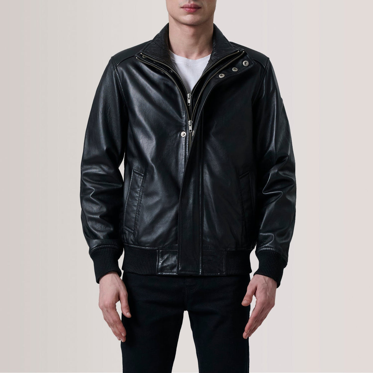 Authentic Goatskin Suede with Suede Finish Grain Texture &amp; Heavy-Duty Seam Stitching Detail