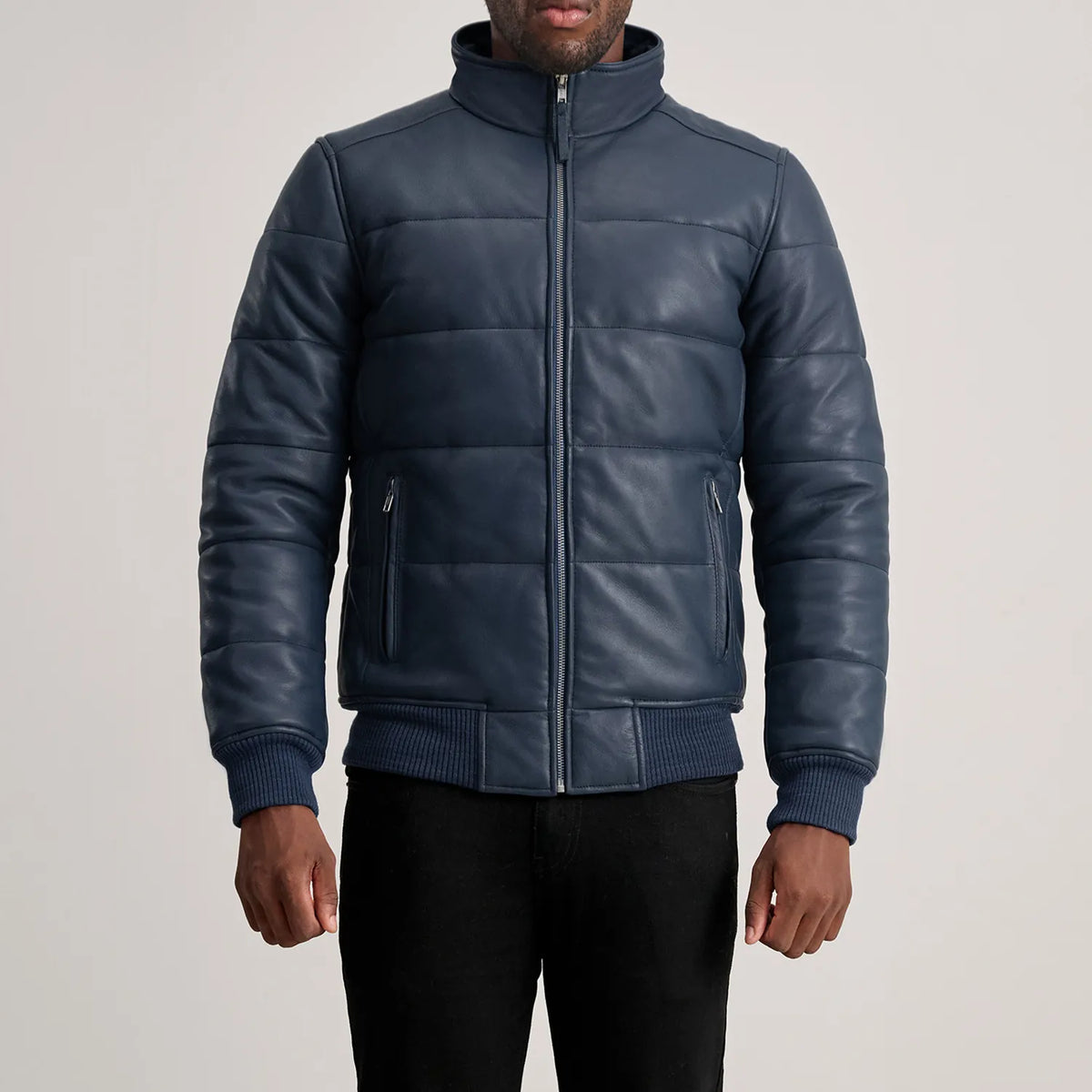 Lucas Leather Bomber Jacket – alternate product view 4
