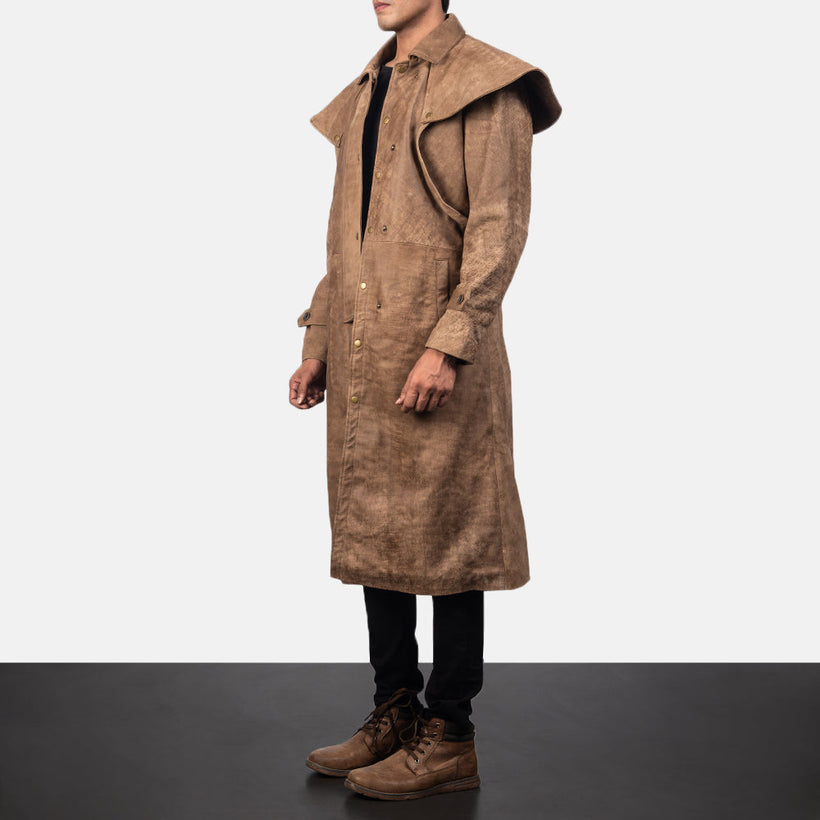 Maverick Коричневая Leather Duster мужская