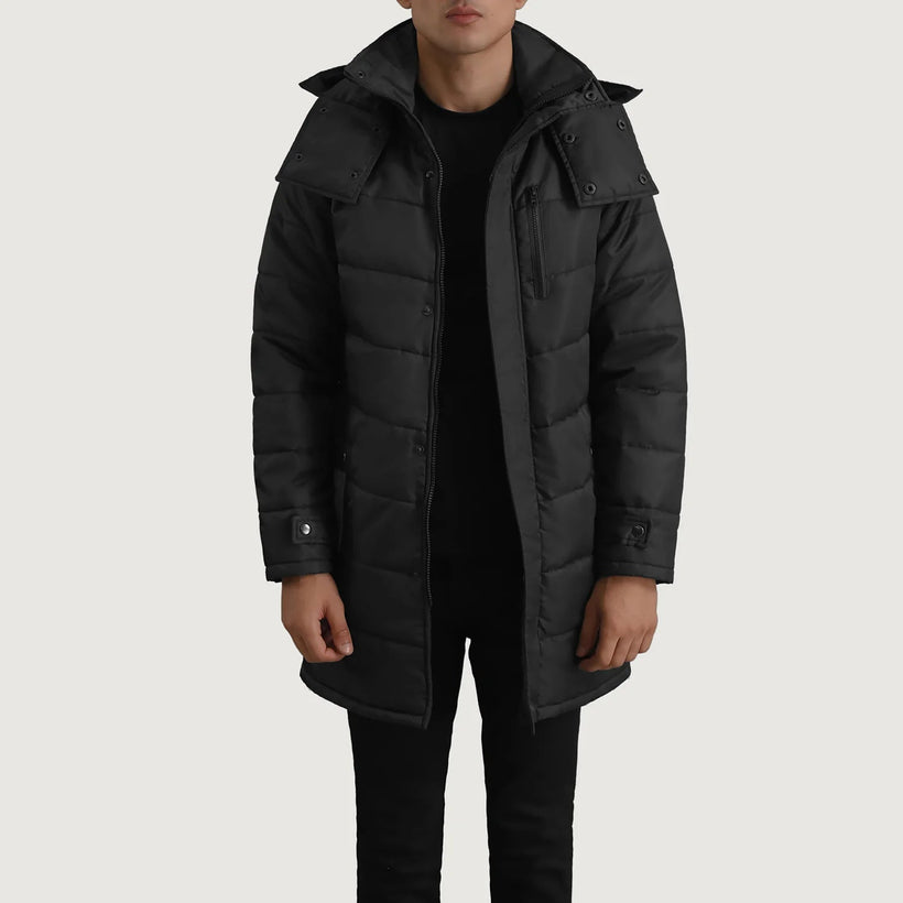 Moore Черный Hooded Parka для Мужчин