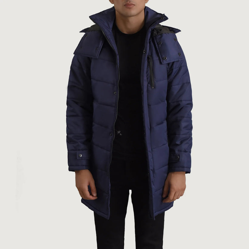 Moore Синий Hooded Parka для Мужчин