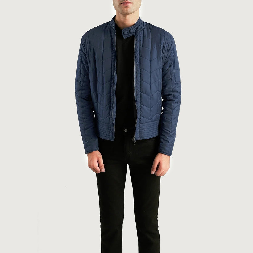 Nyle Quilted Windbreaker Кожаная куртка мужская