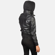 
Roslyn Hooded Кожаный бомбер для Женщин – alternate product view 5