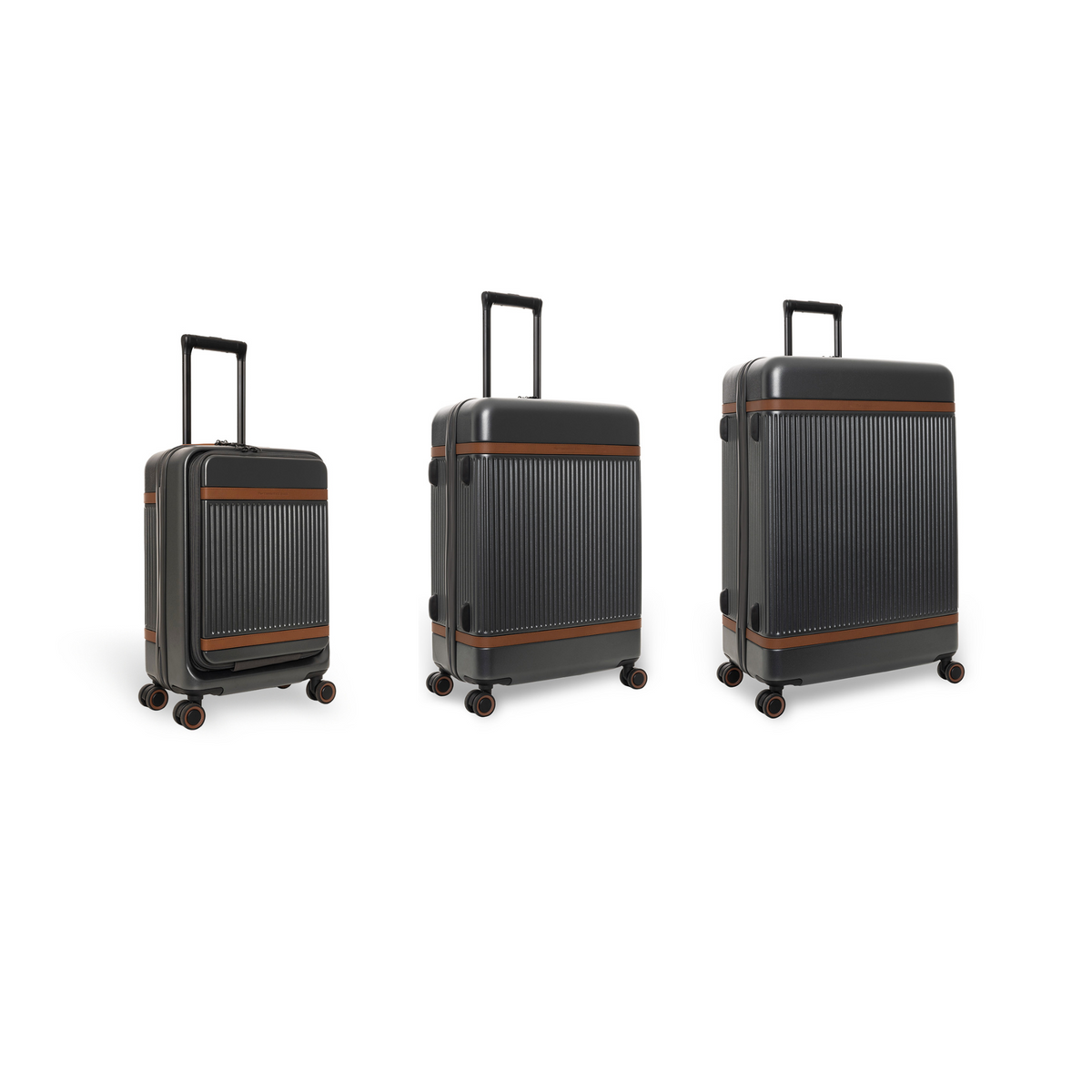 
Urban Graphite Suitcase Set Front Pocket Zuna для Женщин для Женщин, front view