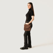 
The Sandra Vintage Рыжий Leather Saddle Bag – alternate product view 9